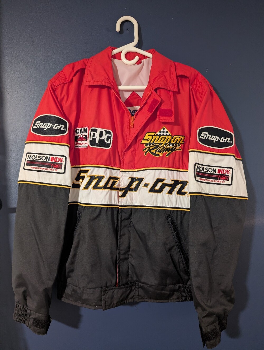 Vintage Rare 1992 Snap-on Racing Jacket Molson Indy Toronto Vancouver PPG NASCAR